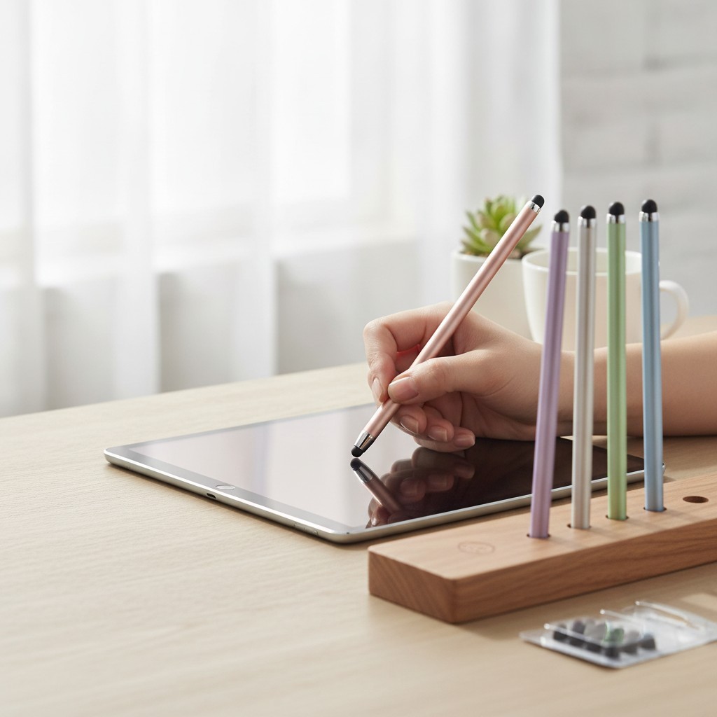 Versatile 5-Piece Stylus Set - No Connection Needed for Smooth Screen Engagement