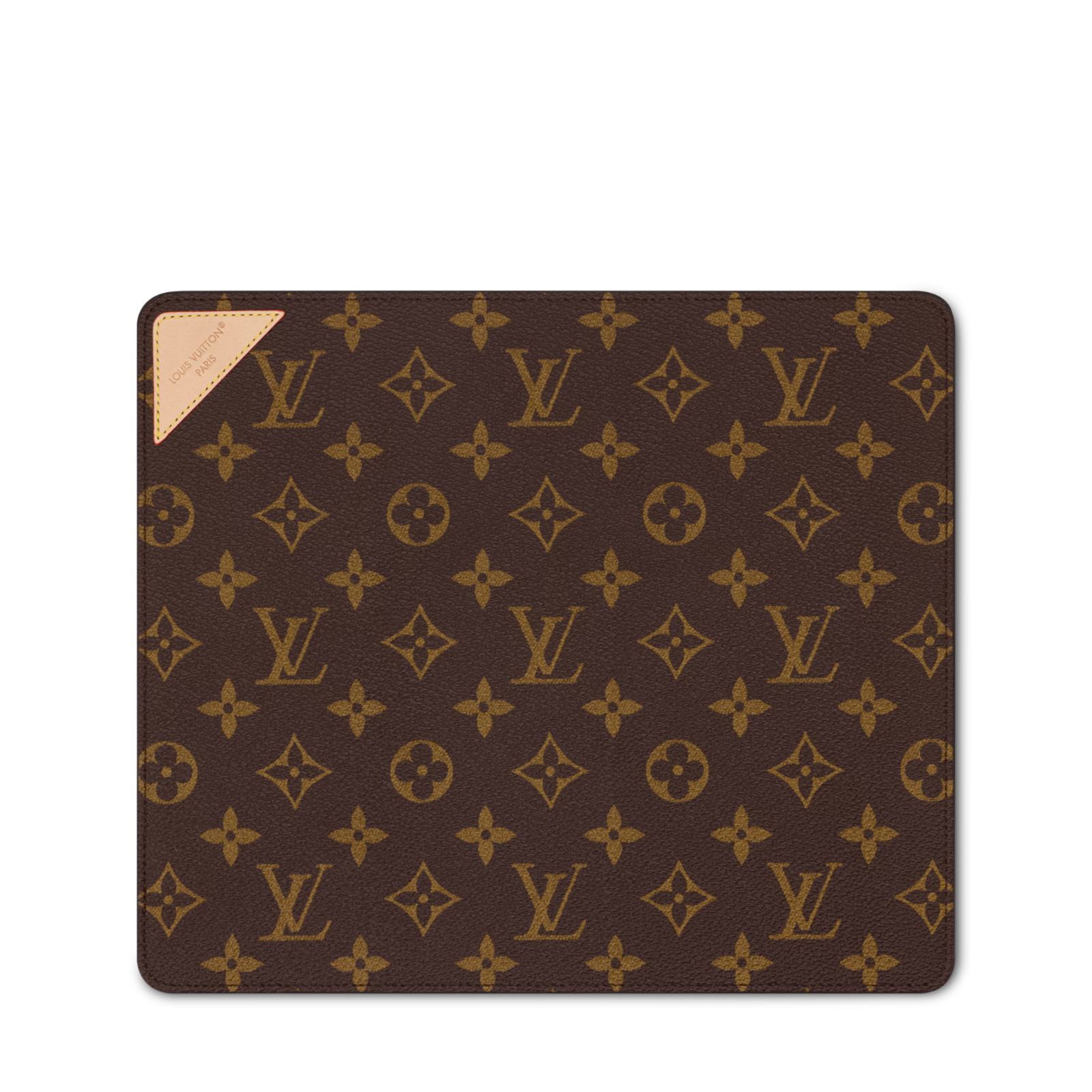 100% AUTH LOUIS VUITTON GASTON MONOGRAM MOUSE PAD, NEW, BOX, DUST BAG. GI1566
