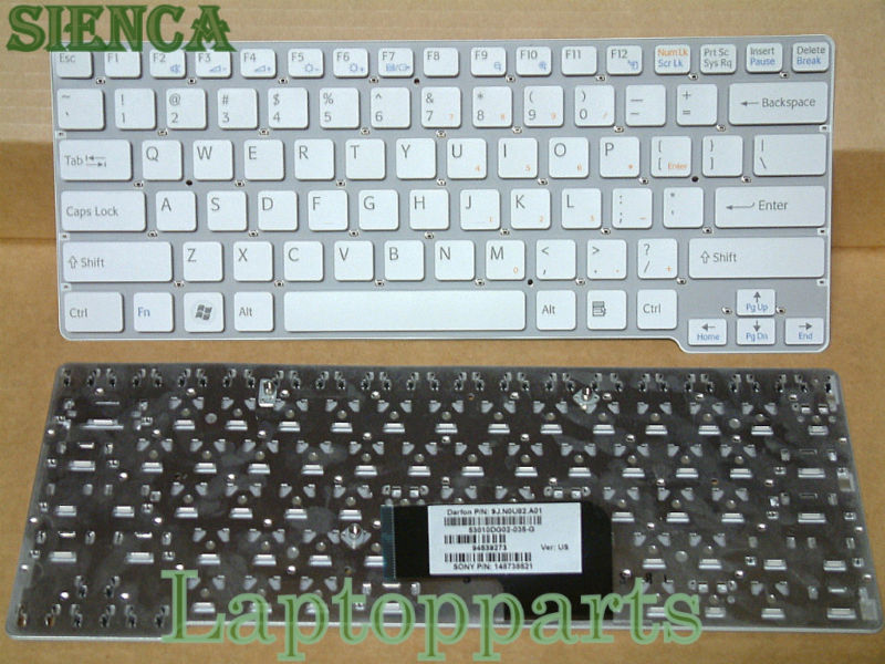 GENUINE Sony VAIO VPC-CW17FX VPCCW17FX keyboard White 