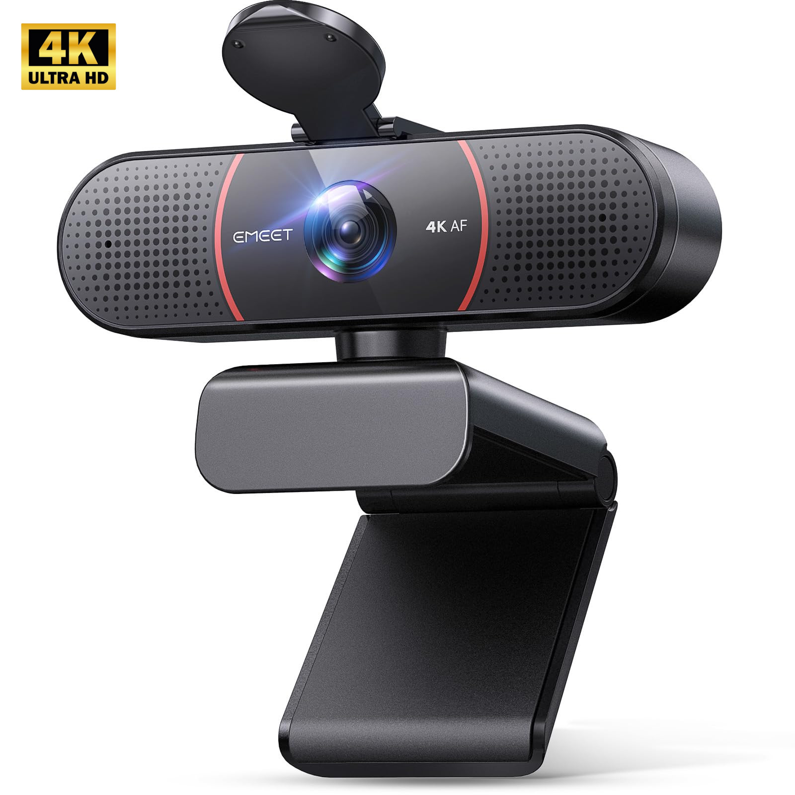 EMEET C960 4K Webcam for PC, PDAF Auto Focus, Dual Omni Mics with Privacy Cover
