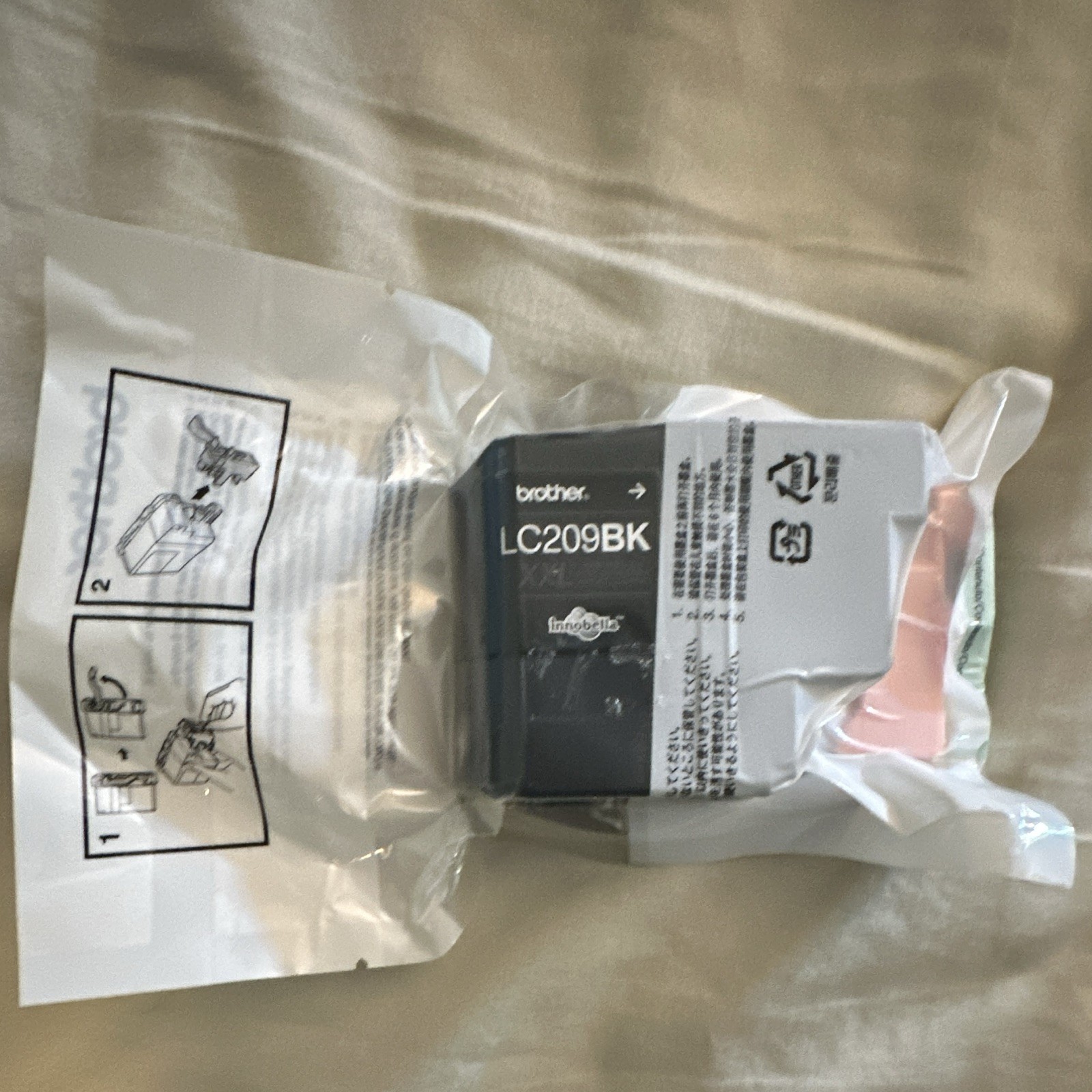 Brother LC209BK Genuine/Original Black Inkjet Ink Cartridge - For Brother