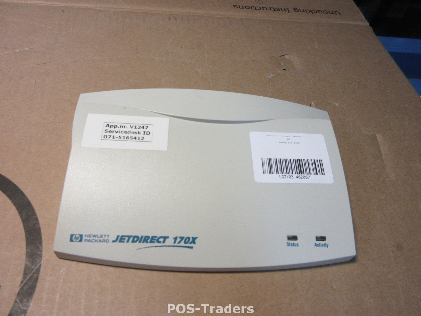 HP JETDIRECT 170X J3258B - External Print Server Parallel Port 10Mbps EXCL PSU