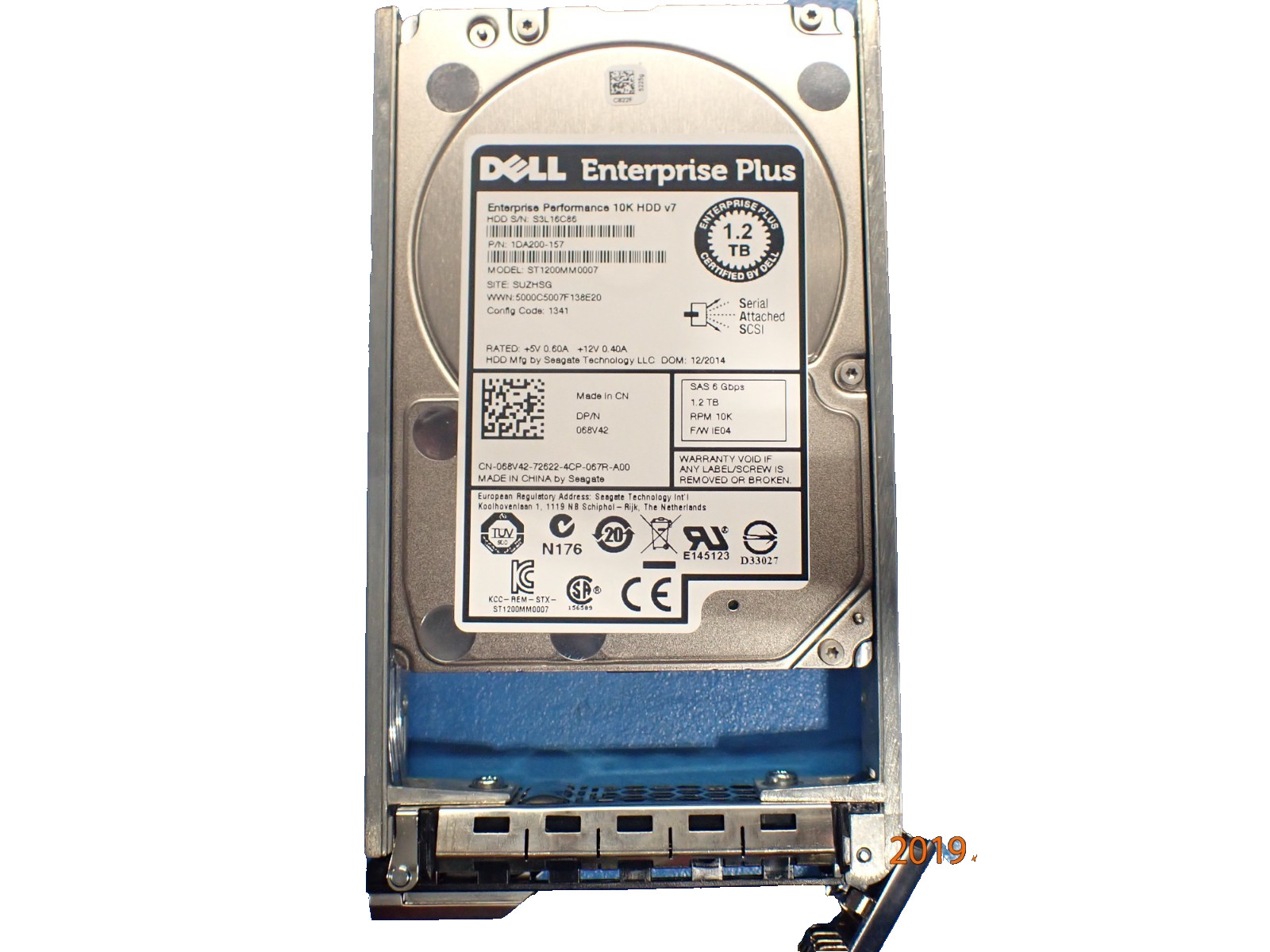 Dell 068V42 ST1200MM0007 DELL 1.2TB 6G 10K 2.5" SAS HDD Hard Disk Drives