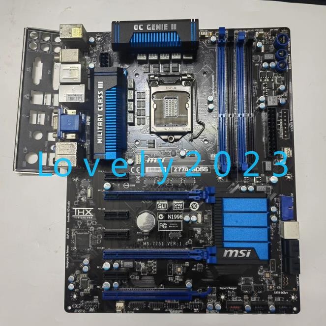 1pc used MSI Z77A-GD55 Motherboard