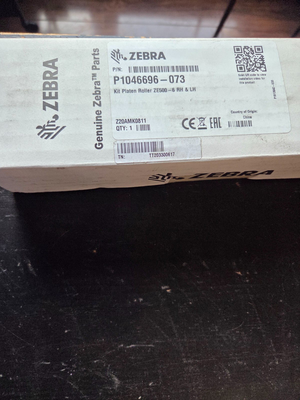 Zebra P1046696-073 Platen roll new in sealed box