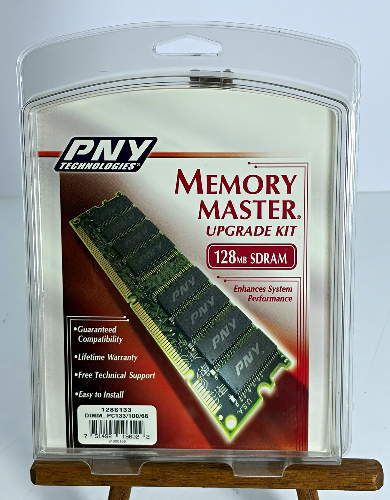 PNY Technologies 128MB SDRAM PC133 Memory Master Upgrade Kit New Sealed 