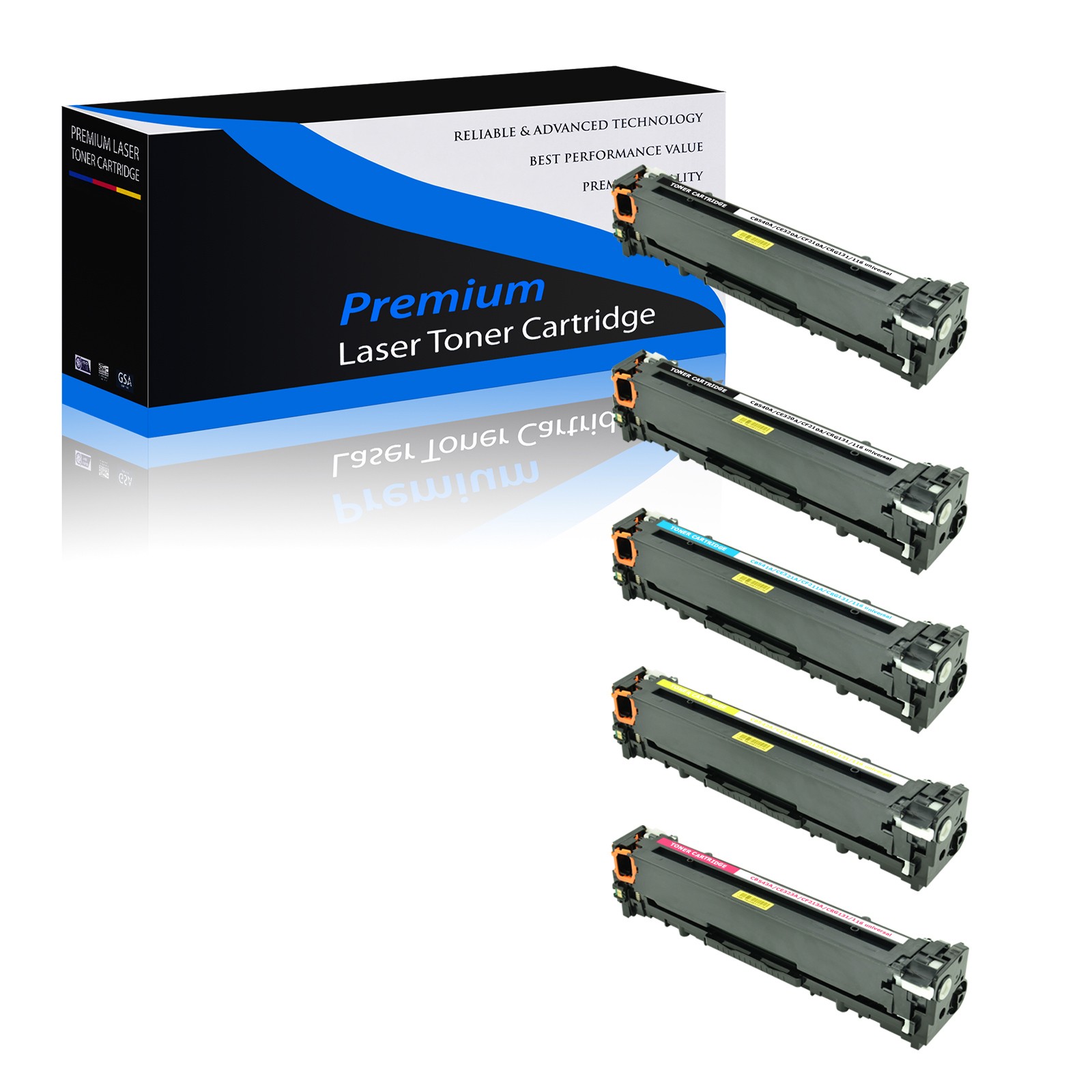 5PK CRG131 BYCM Color Toner Set for For Canon 131 ImageCLASS MF8280CW LBP-7110CW