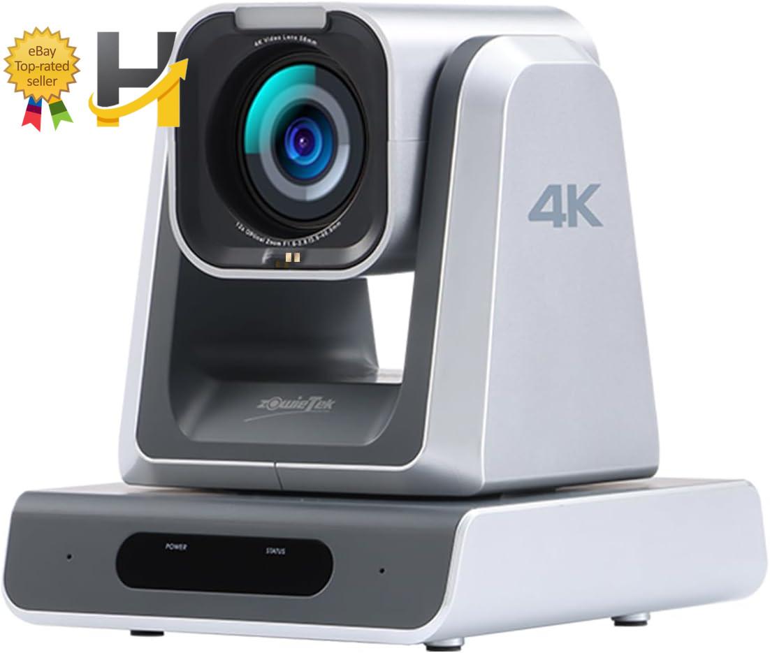 4K PTZ Camera Native NDI|HX3 Zowieptz Ergo-Ease 18X Optical+12X Digital Zoom SDI