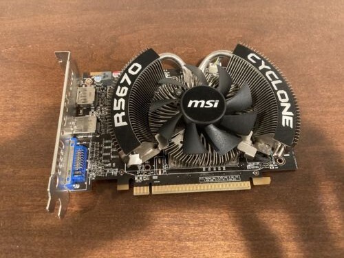 MSI R5670 Cyclone 1GB GDDR5 PCIe 2.1 x16 HDMI Display Port DVI