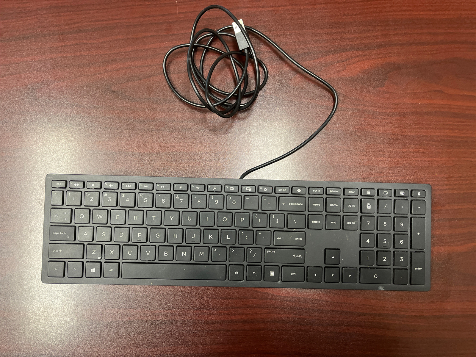 Genuine HP USB Wired Slim Smartcard CCID Reader Keyboard TPC-S001K 911502-001