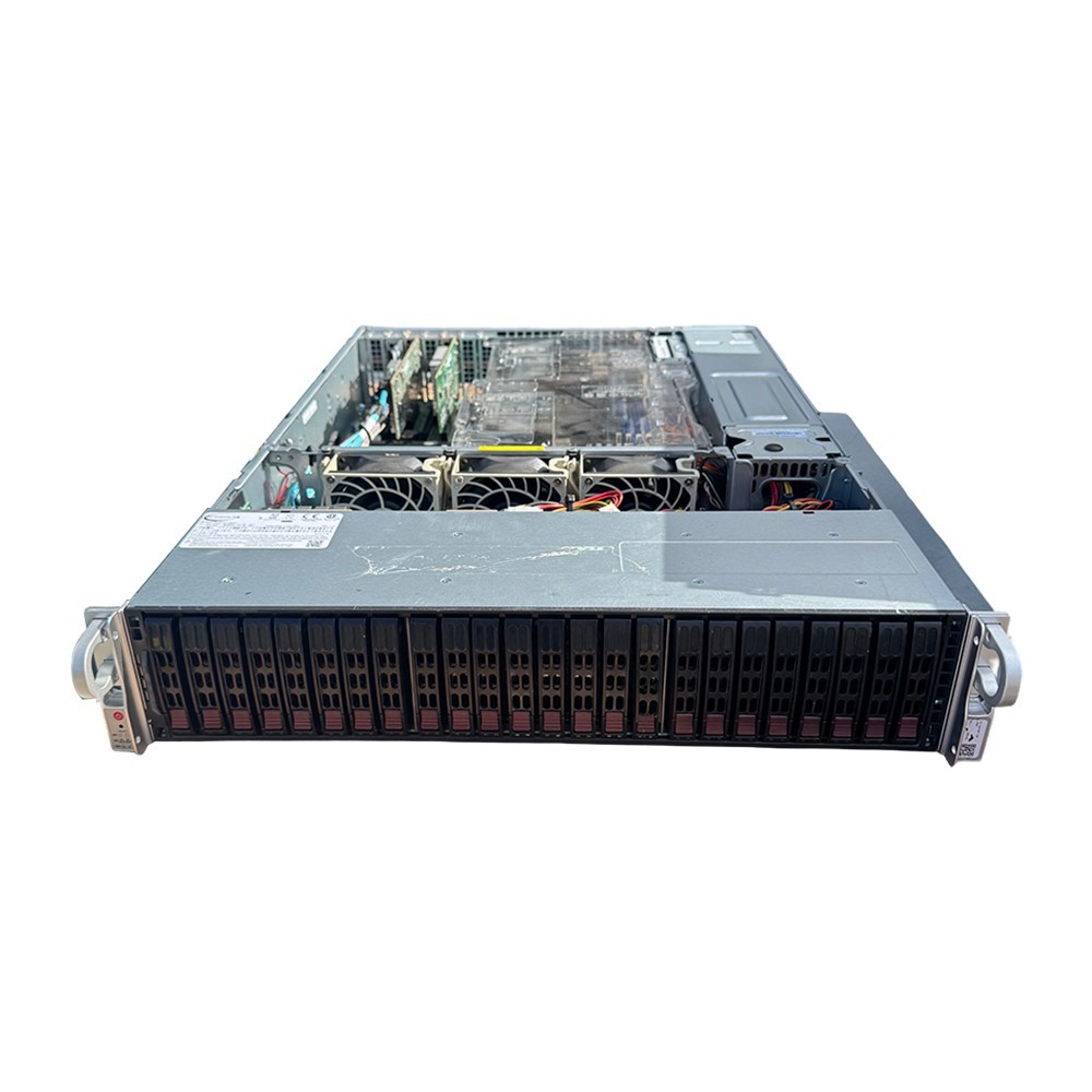 Supermicro 2U 24 Bay SFF X11DPH-T 2x Xeon 8160 24C 64GB DDR4 IT 2x Rear 2.5" Bay
