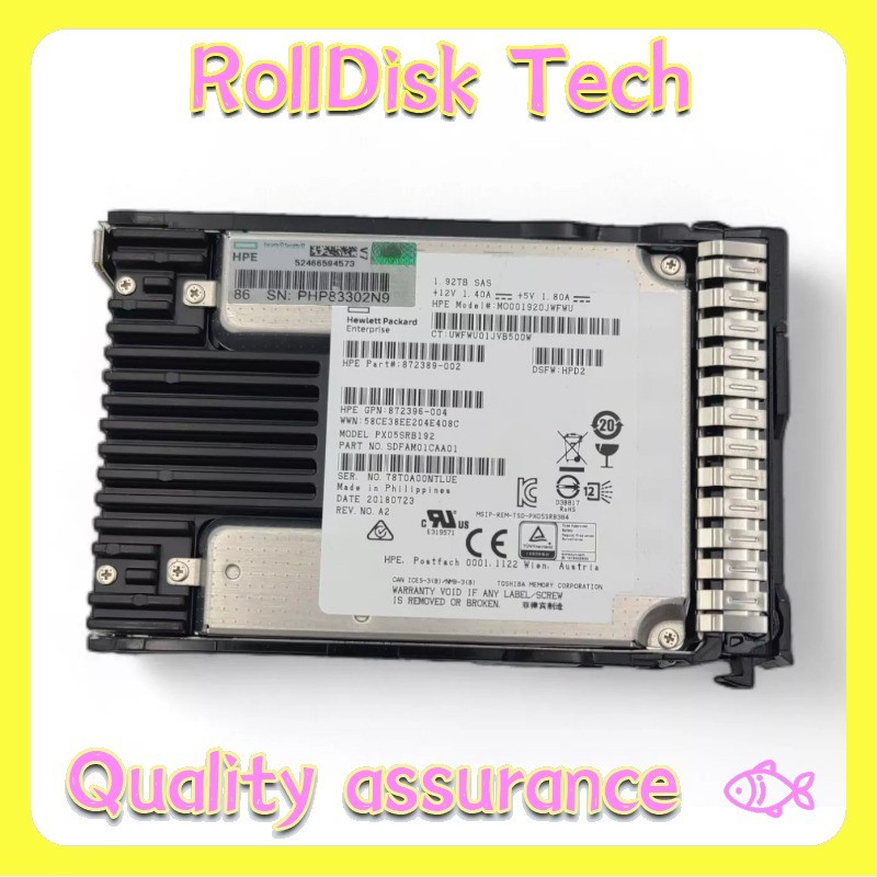 NEW HPE 1.92TB SAS 12G 2.5" GEN9 GEN10 Server SSD Replace P37011-B21 P37071-001