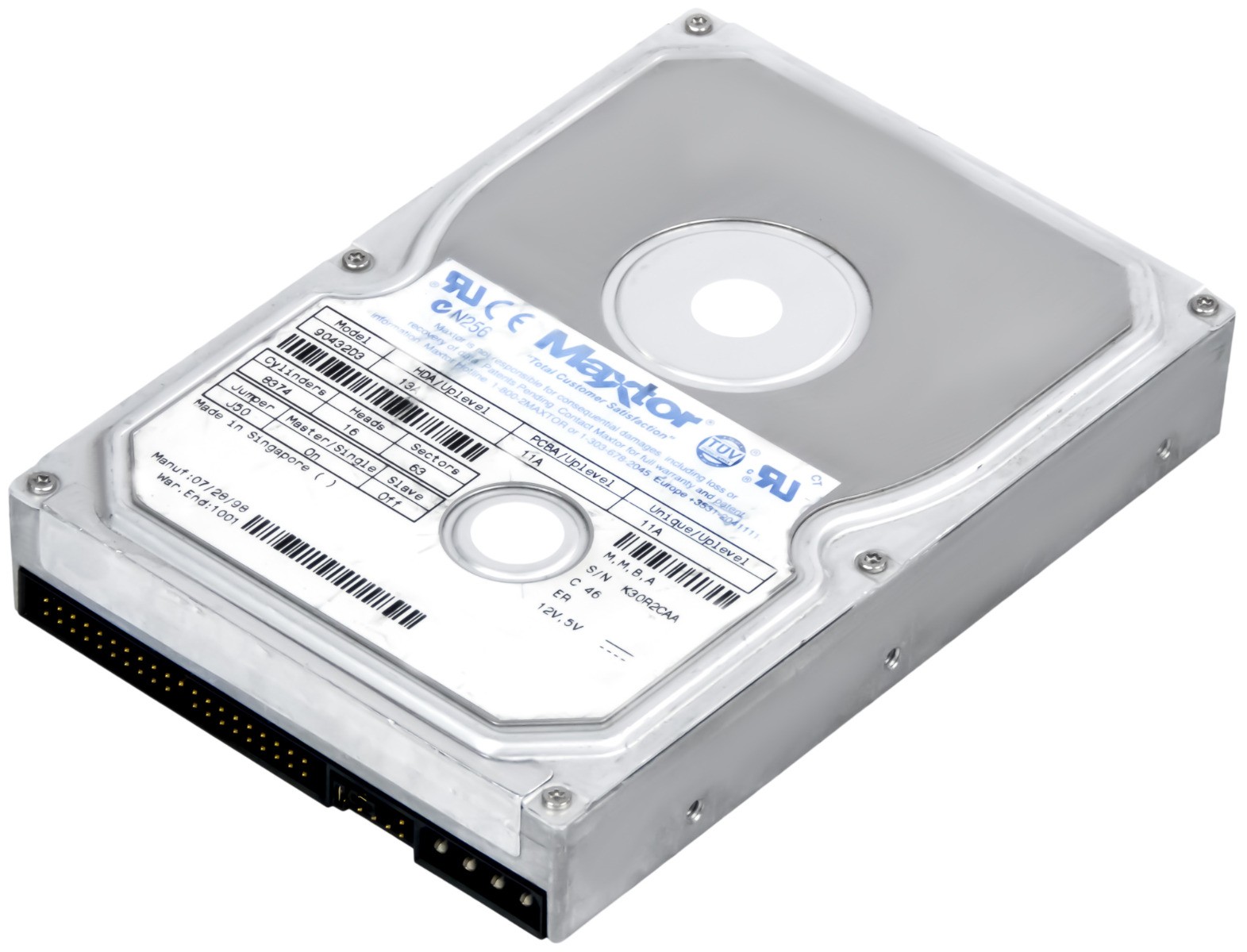 HARD DRIVE MAXTOR DiamondMax 2880 90432D3 4.3GB 5.4K ATA 3.5'' 