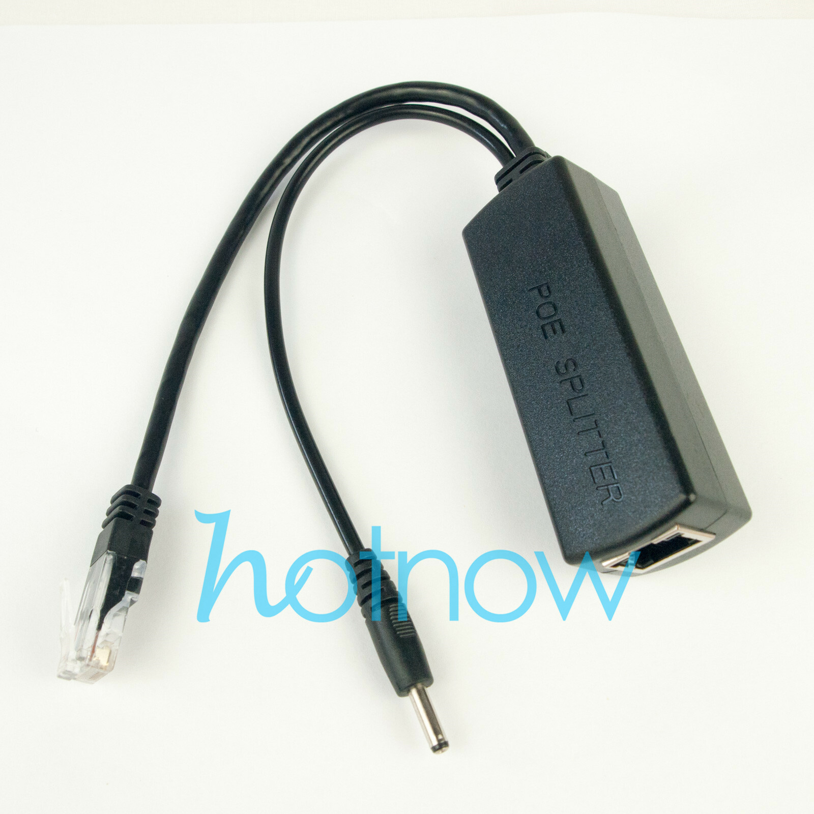 DC 5V 2.4A 3.5*1.35mm Port Gigabit Active PoE Splitter 802.3af 802.3at 1000mbps