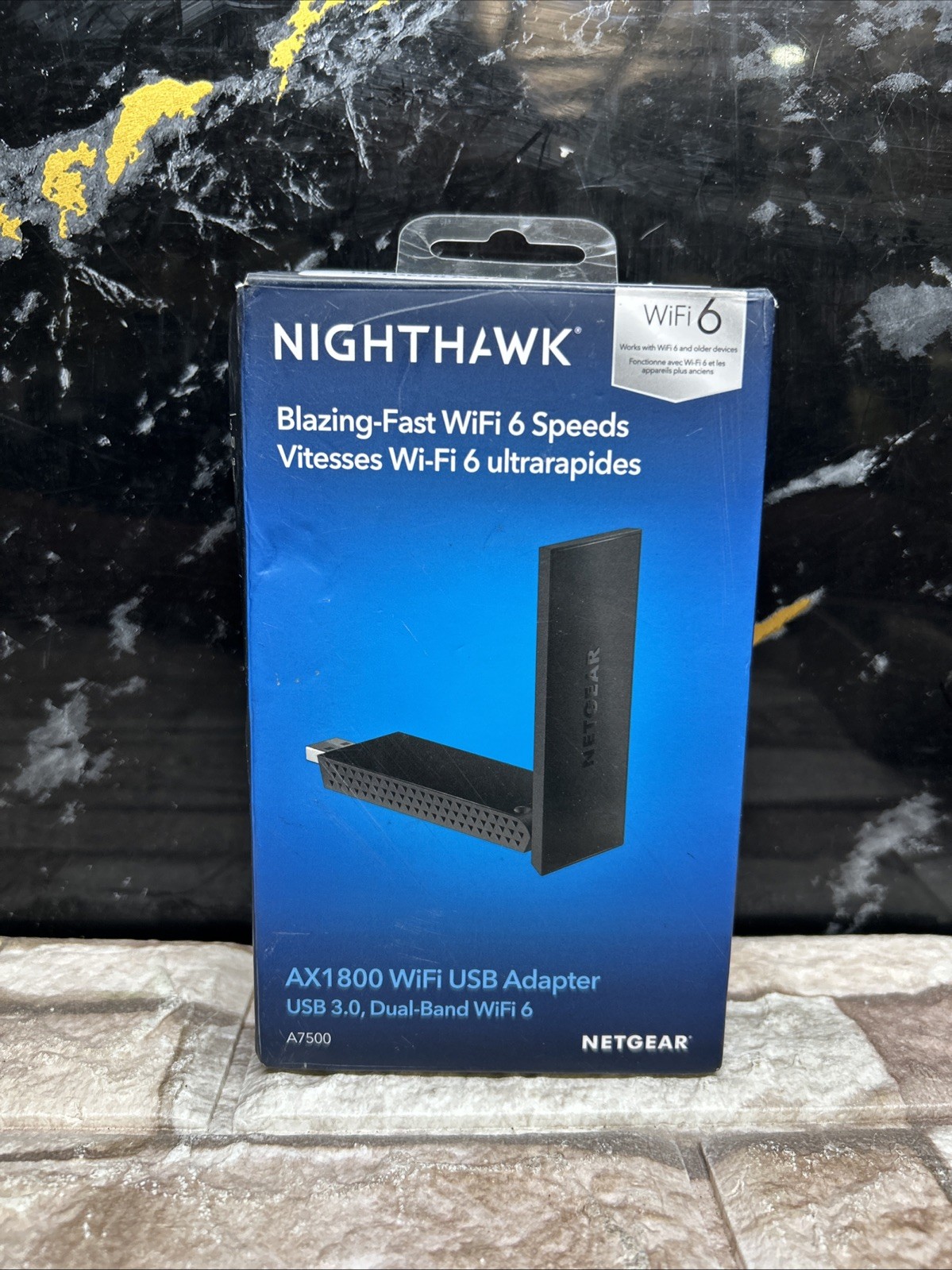 NETGEAR Nighthawk AX1800 Wi-Fi 6 USB 3.0 Adapter - Black A7500-100PAS