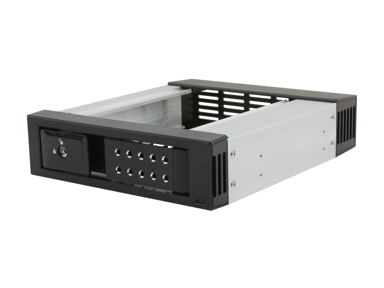 iStarUSA BPN-DE110SS-BLACK Trayless 5.25" to 3.5" SATA SAS 6 Gbps HDD Hot-swap R