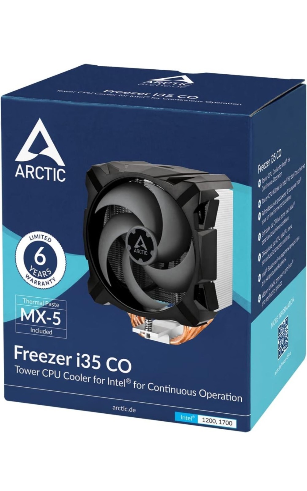 ARCTIC Freezer i35 CO Tower CPU Cooler ACFRE00095A Black