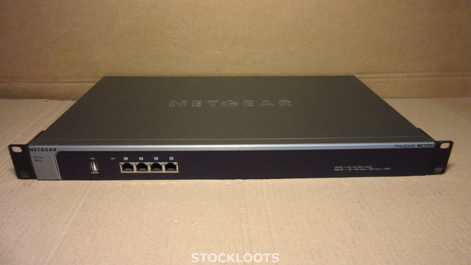 NETGEAR WC7520 ProSafe 20-AP 4-Port Wireless Controller L2/L3 QoS + RACK EARS