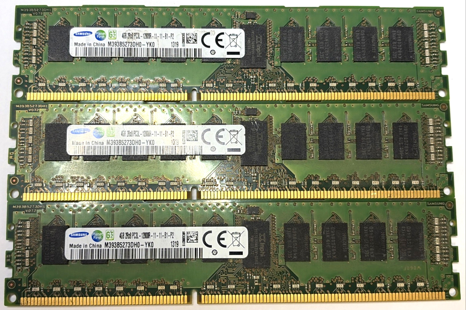 ✅ Gordon Gekko Holdings ✅ 12GB (3x4GB) DDR3-1600 ECC M393B5273DH0-YK0