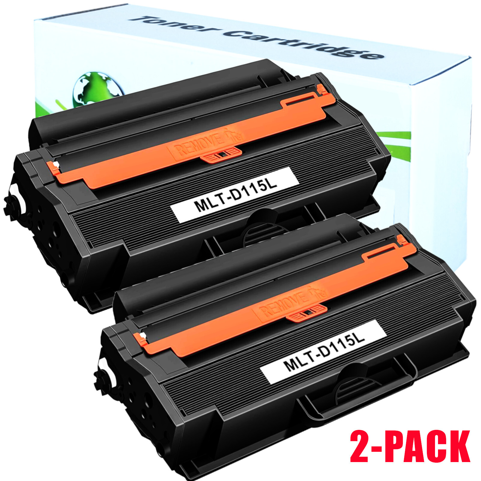 2Pk MLT-D115L Toner Cartridge for Samsung 115L Xpress SL-M2880FW M2830DW M2870FW