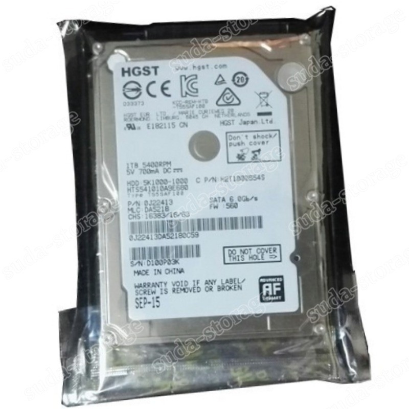 1PCS New HGST 1TB HTS541010A9E680 5400RPM SATA 2.5" Laptop HDD Hard Disk Drive