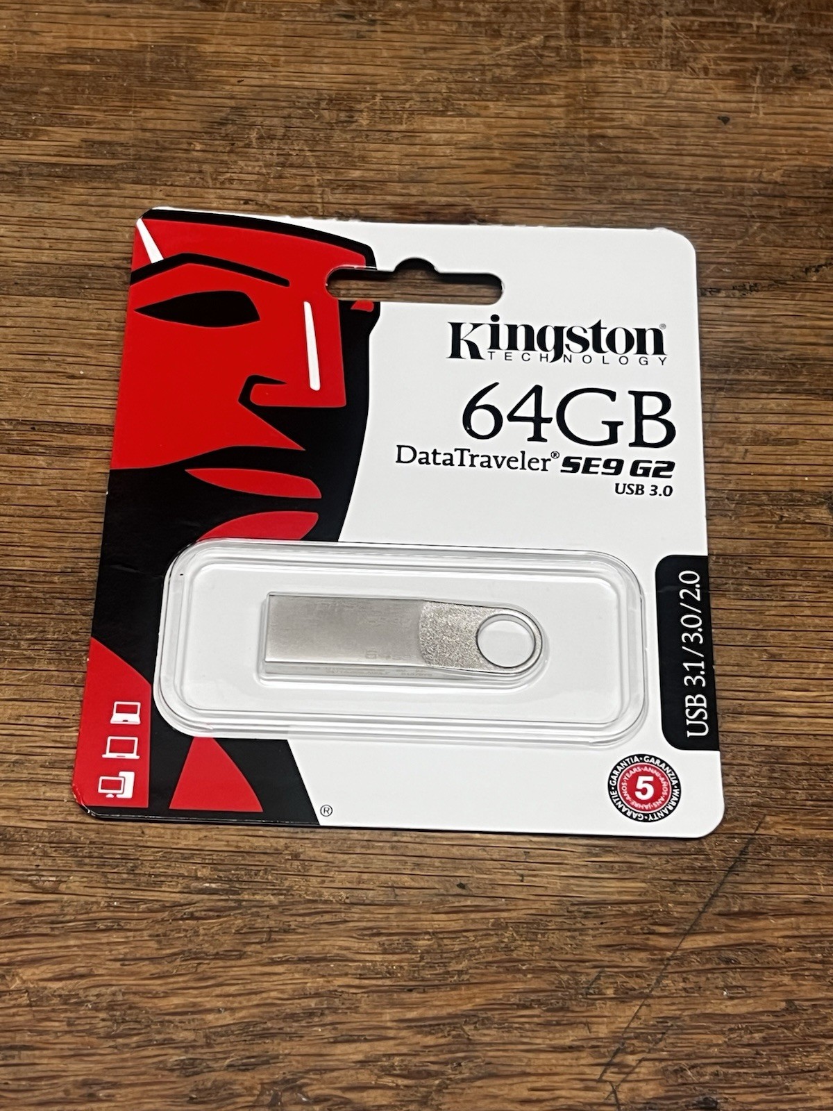 Kingston DTSE9G2/ 64 GB USB 3.0 DataTraveler SE9 G2 (Metal)