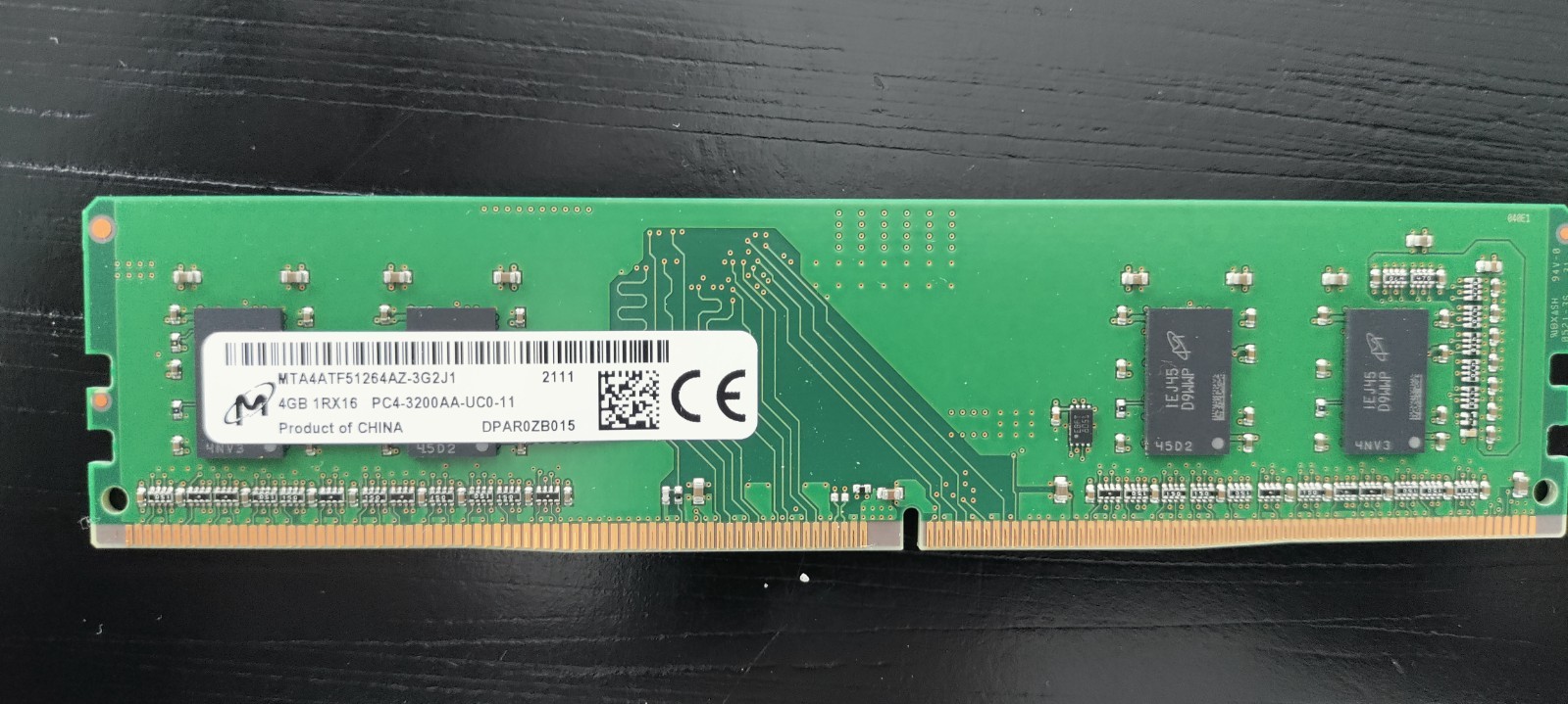 Micron 4GB 1Rx16 PC4-3200AA-UC0-11 DDR4 Desktop Memory RAM (MTA4ATF51264AZ-3G2J1