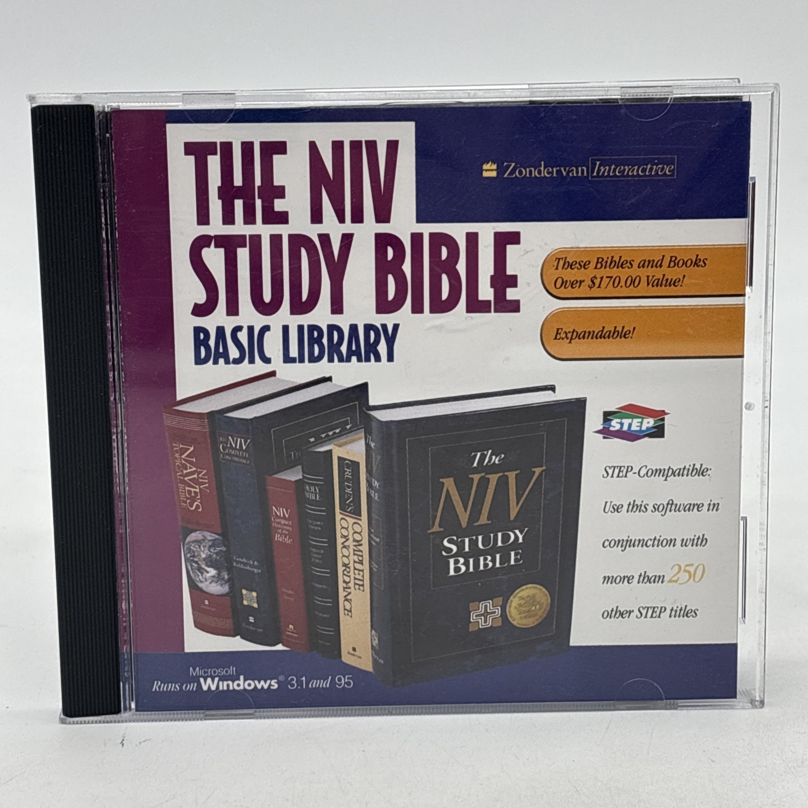 The NIV Study Bible Basic Library CD-Rom Windiws 3.1 95 Zondervan Interactive
