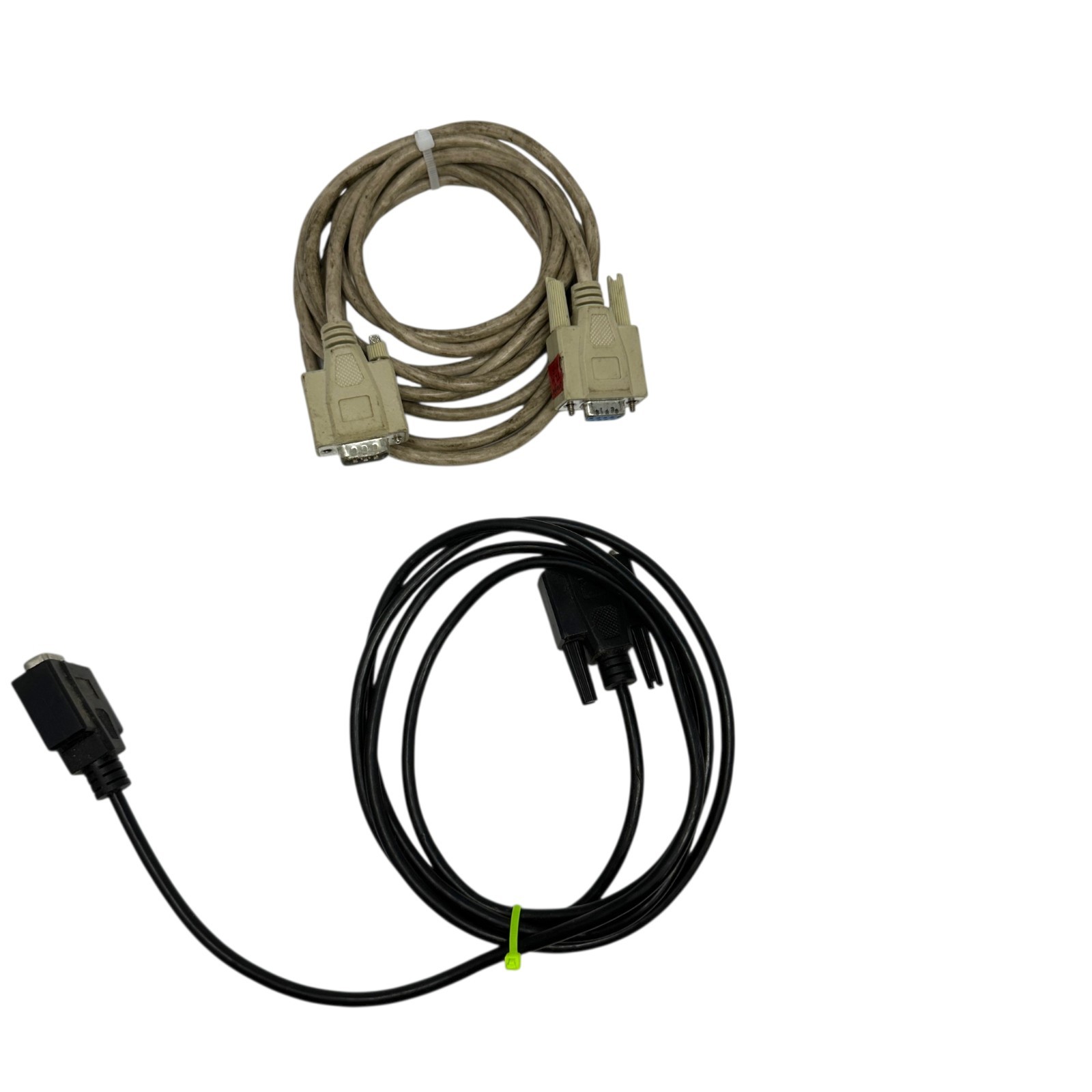 Lot of 2 RS232 Serial Extension Cables DB9 Male to Female Serial Cord DB9 Cable