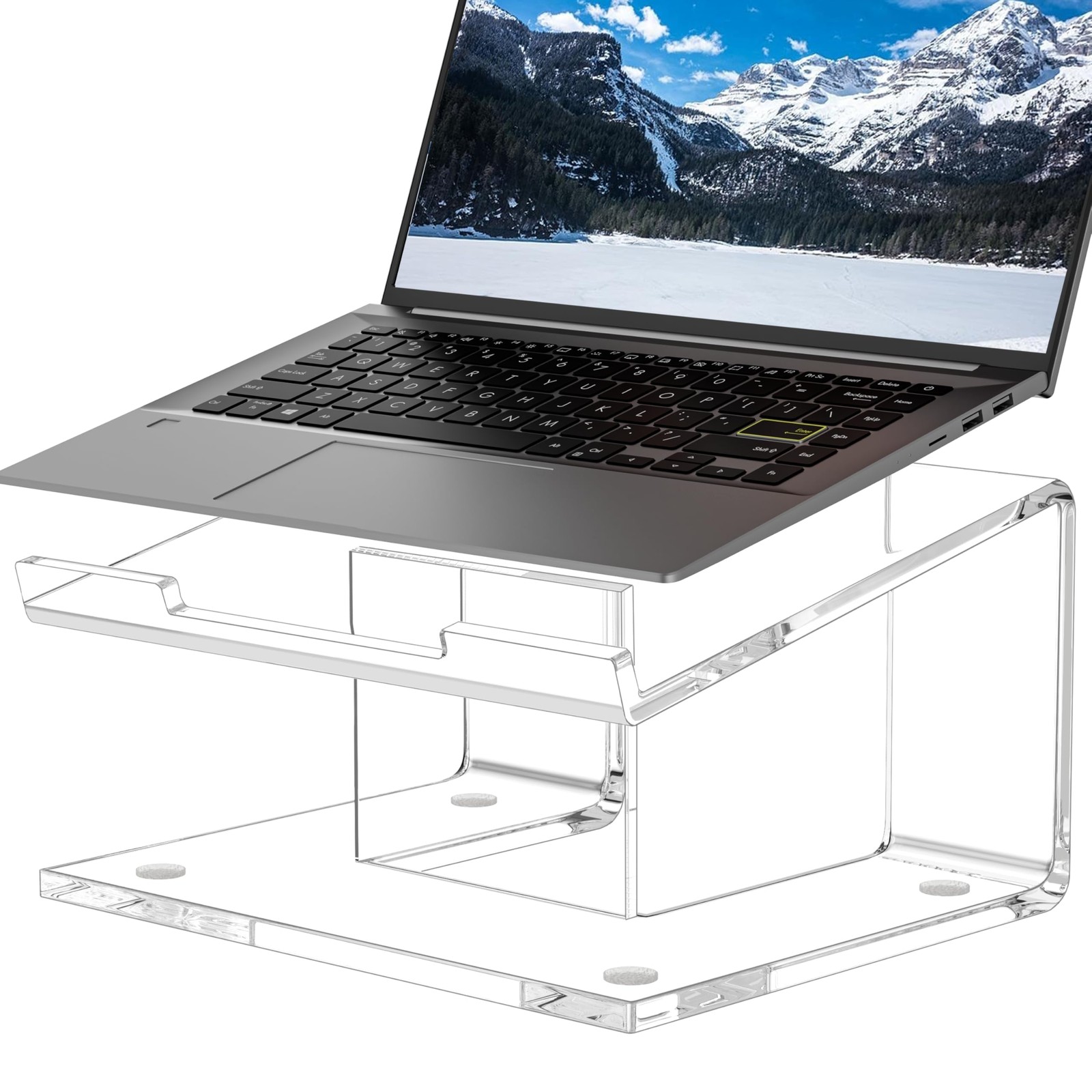 Acrylic Laptop Stand for Desk Laptop Riser for 1017.3 Inch Laptops