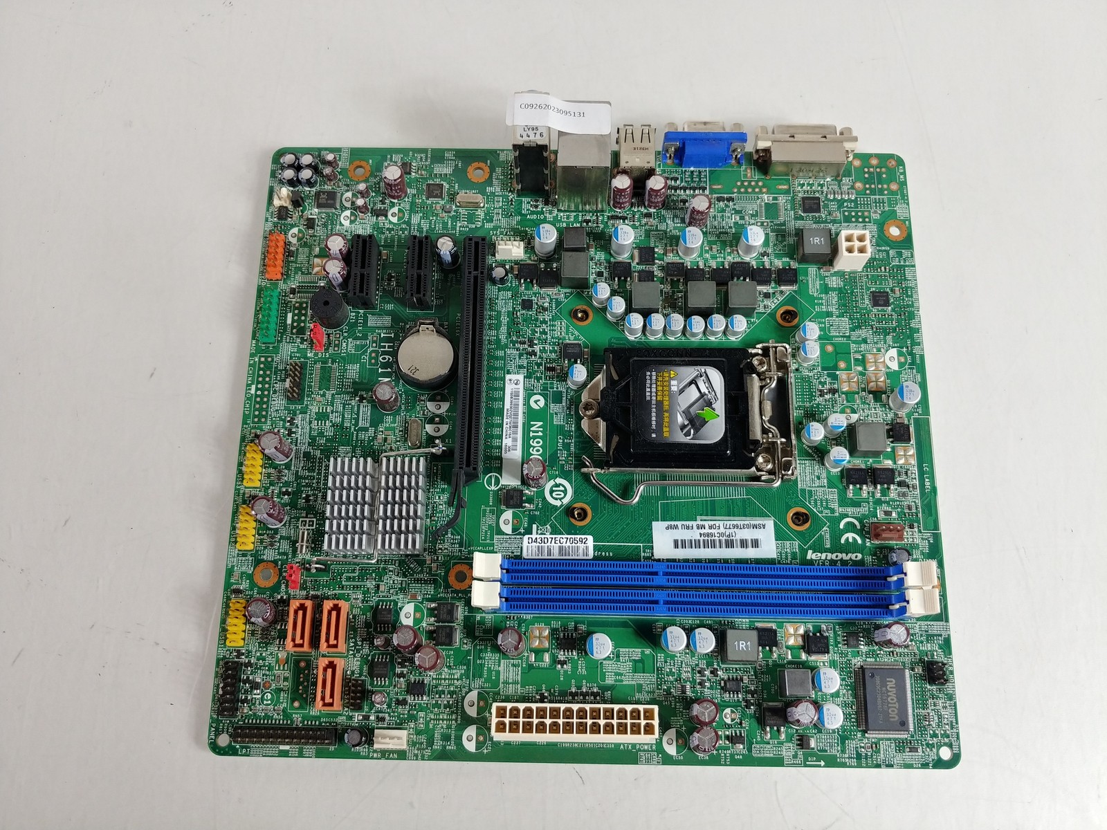 Lenovo ThinkCentre Edge 72 LGA 1155 DDR3 Desktop Motherboard 03T6677