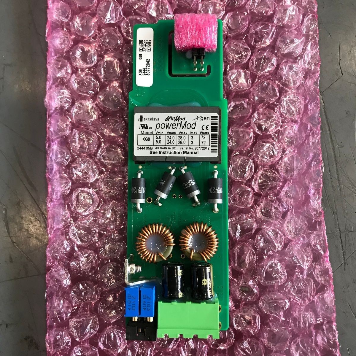 excelsys powerMod Xgen XG8 5.0 to 28.0 VDC, 3A, 72W 🔥New🔥