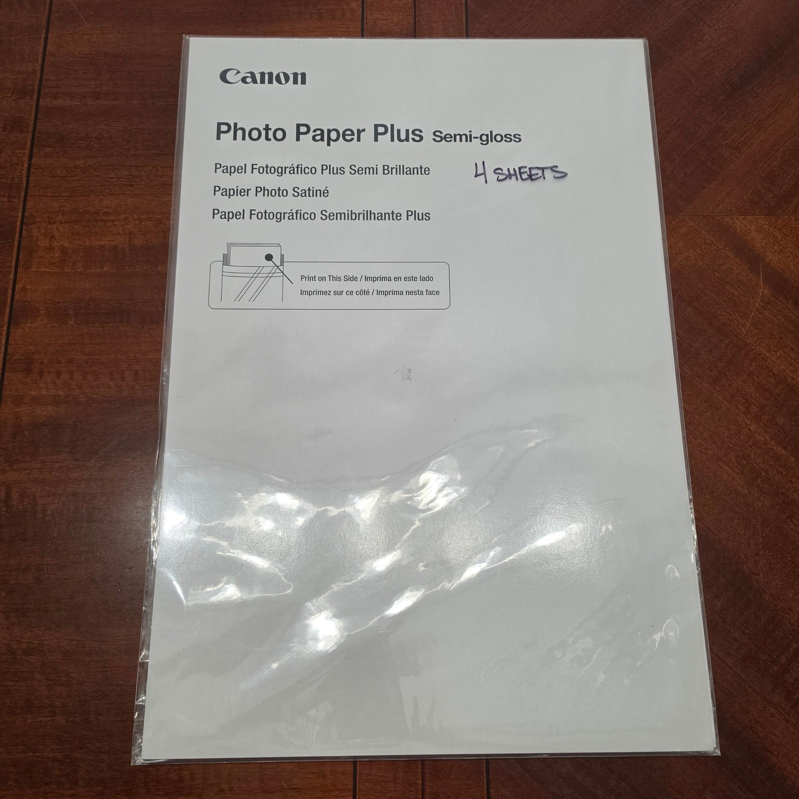 Canon Photo Paper 13x19 White Plus Semi-gloss SG-201 4 Sheets Inkjet Printing