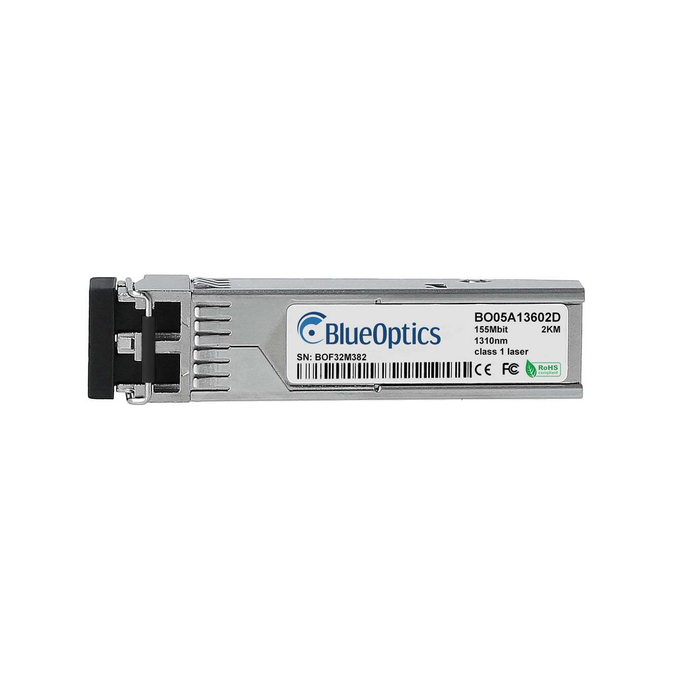 Compatible Black Box LFP402 BlueOptics© BO05A13602D SFP Transceiver, LC Duplex,
