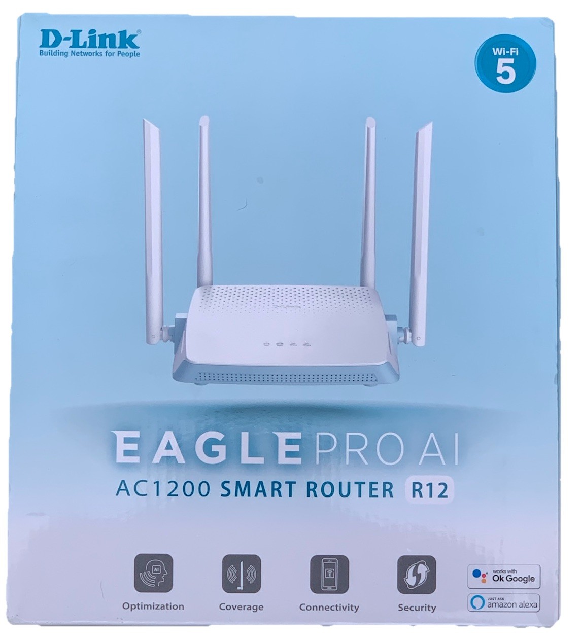 D-Link R12 EAGLE PRO AI AC1200 Smart Router AI Wi-Fi/Traffic Optimizer