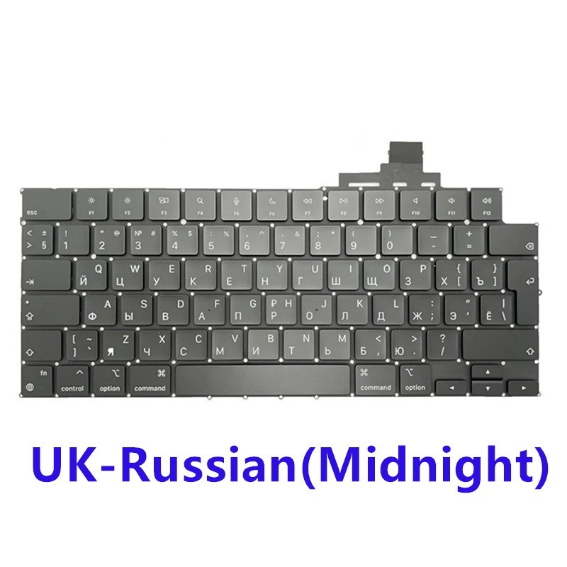 NEW Keyboard UK-Russian For MacBook Air 13" M4 A3240 2025 Year Midnight Blue