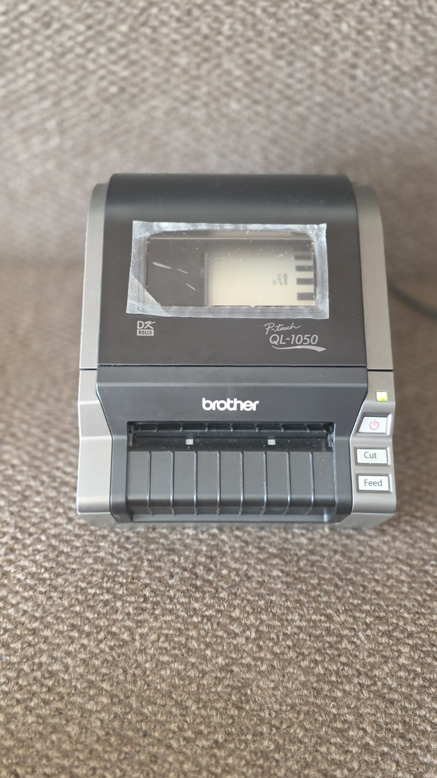 Brother P-Touch QL-1050 Wide Format Direct Thermal Printer W/ POWER SUPPLY