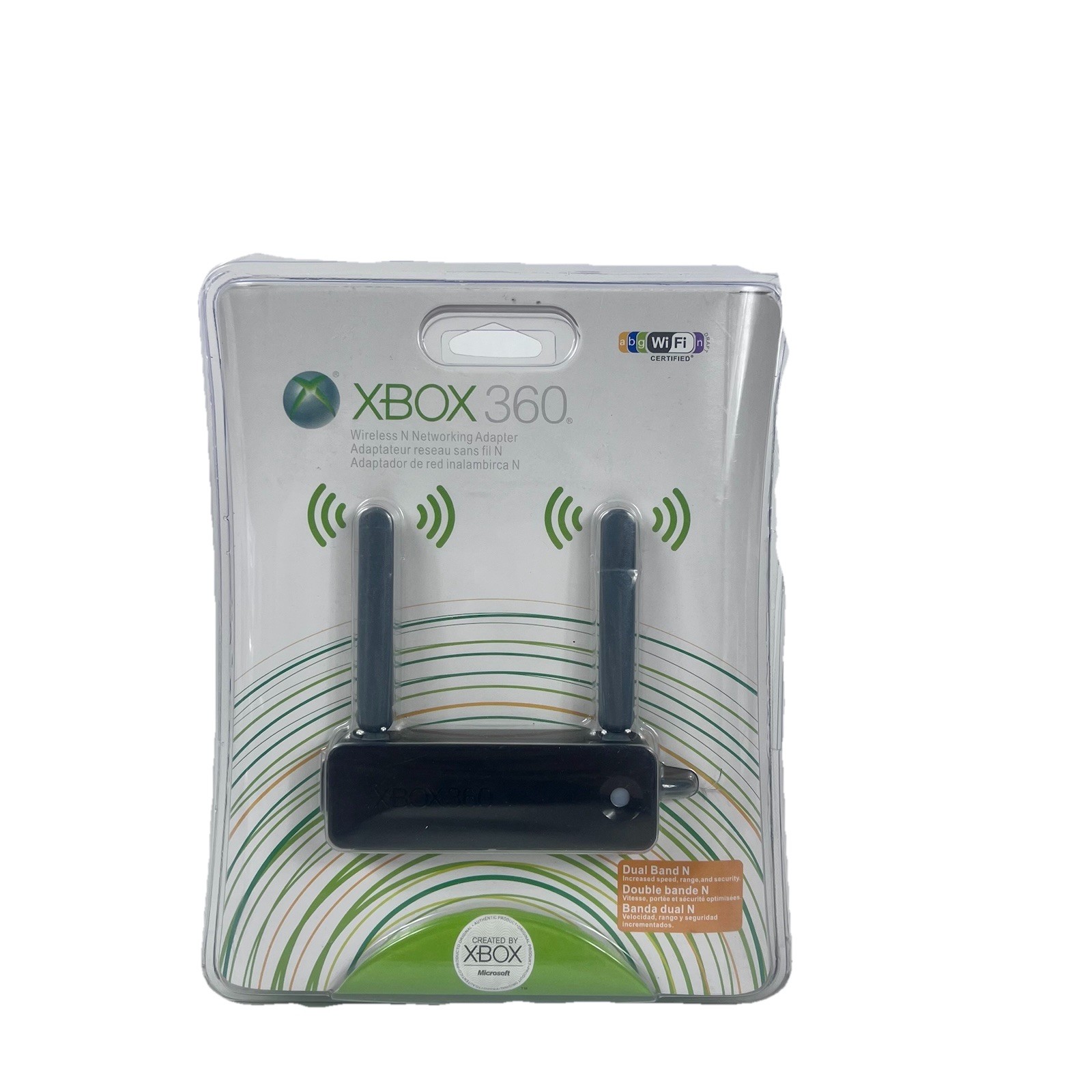 Official Microsoft Xbox 360 Wireless N Network Adapter Black OEM New Sealed