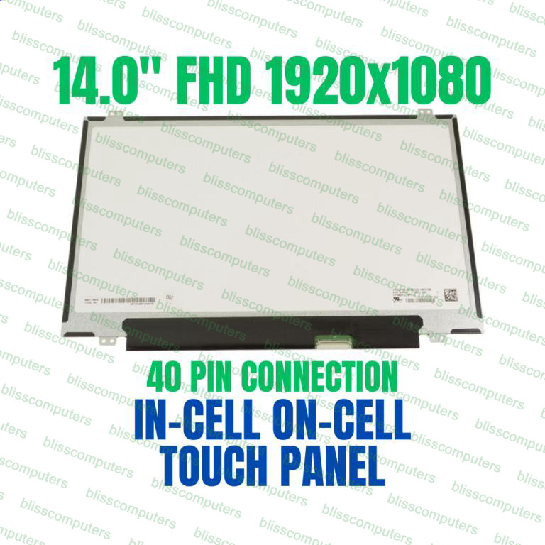 Dell DP/N 0JTP6X JTP6X 14" WUXGA FHD LED LCD Touch Screen Digitizer