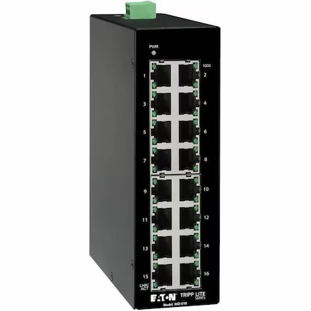 Tripp Lite Ngi-U16 Ethernet Switch, 16 Ports, 2" W, 6 1/4" H