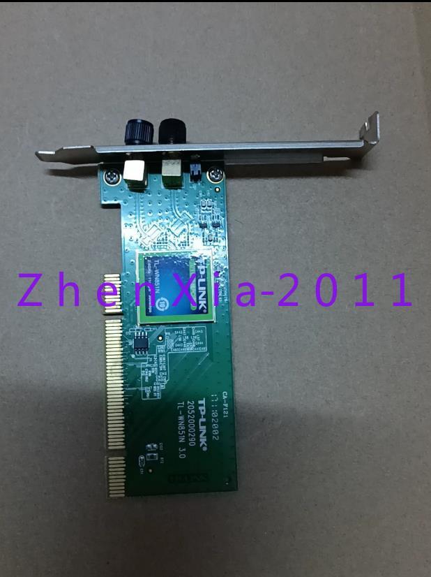 1pc used TP-LINK TL-WN851N 300M PCI Network Card by DHL/Fedex shipping