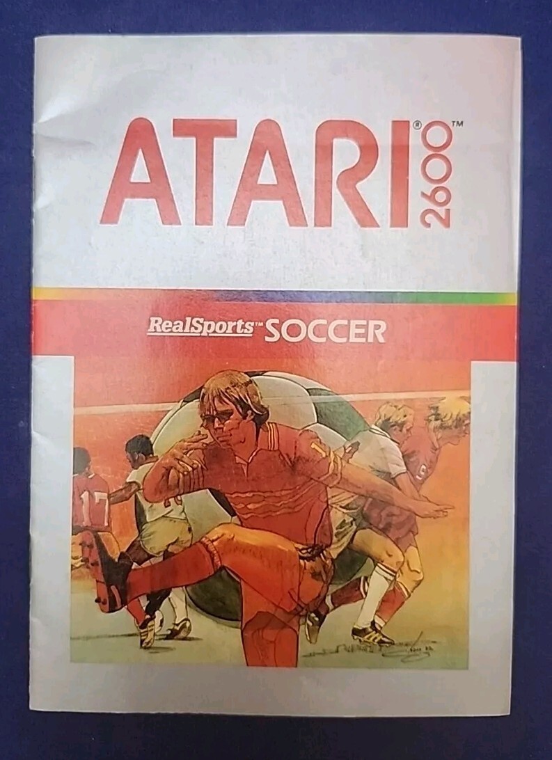 VINTAGE 1983  ATARI 2600 REALSPORTS SOCCER  INSTRUCTIONS BOOKLET