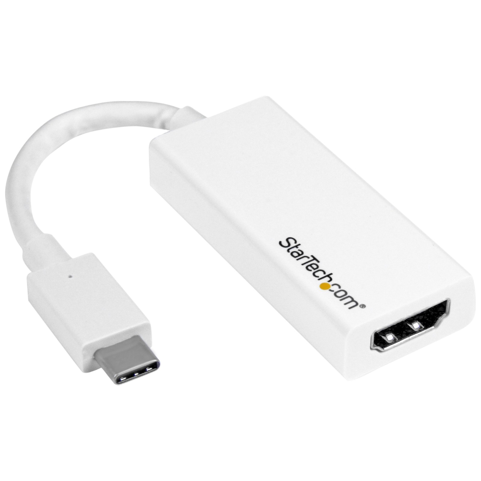 StarTech.com USB C to HDMI Adapter - White - 4K 60Hz - Thunderbolt 3 Compatible
