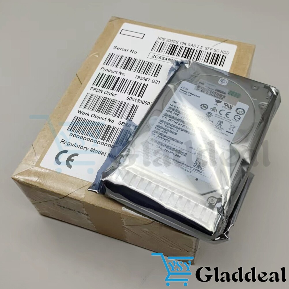New 785067-B21 785410-001 768788-001 HPE 300GB 12G SAS 10K SFF 2.5" SC HDD