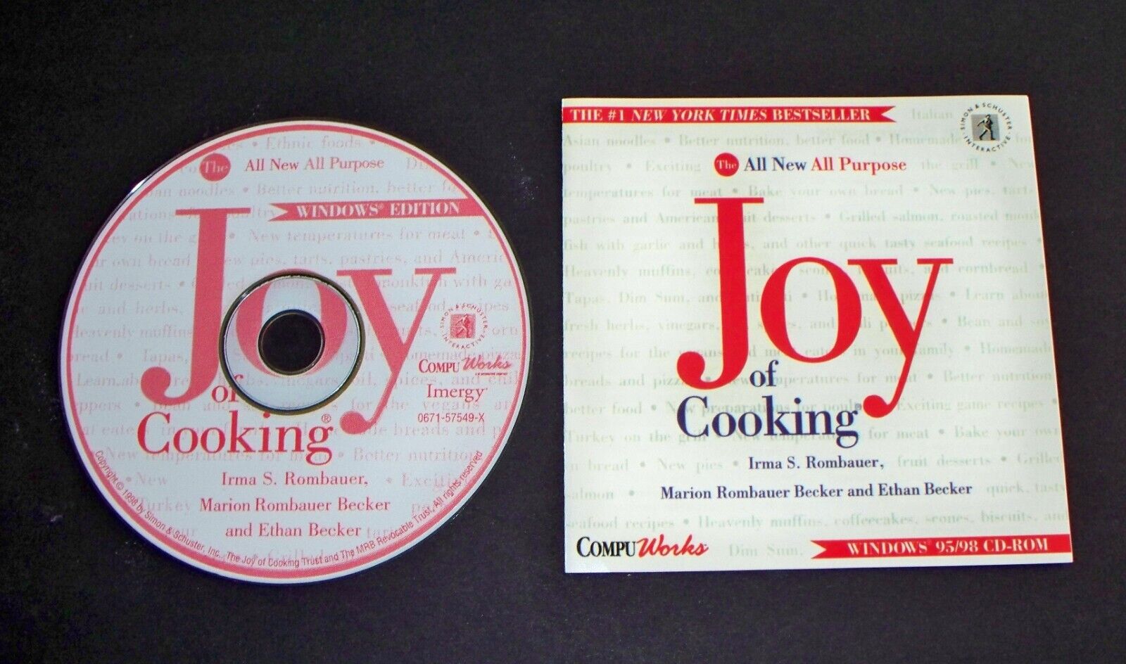 The Joy of Cooking CD-ROM - Instructional Windows 95/98