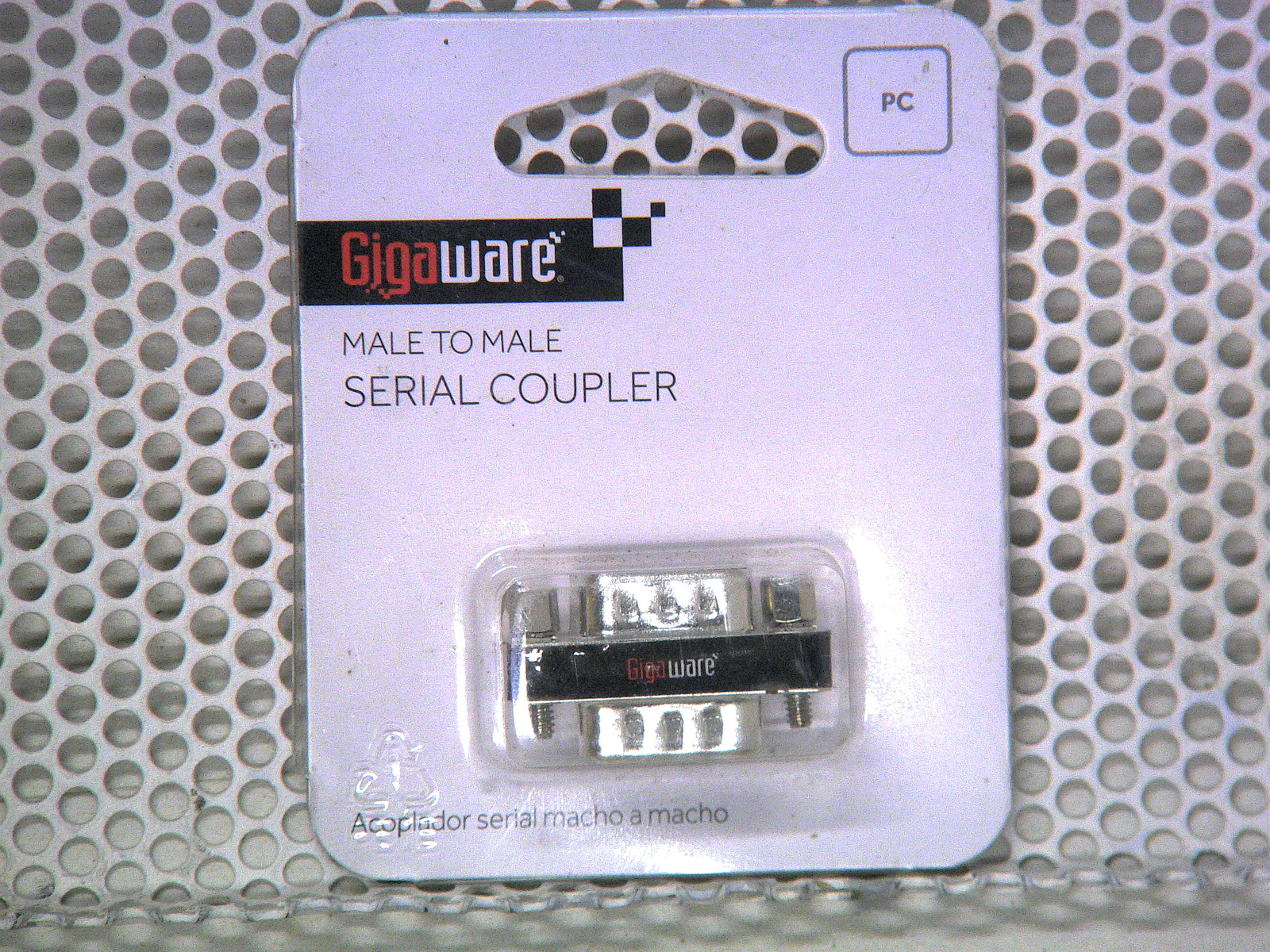 RADIOSHACK Gigaware DB9 Male To DB9 Male Serial Coupler 26-1410 2601410