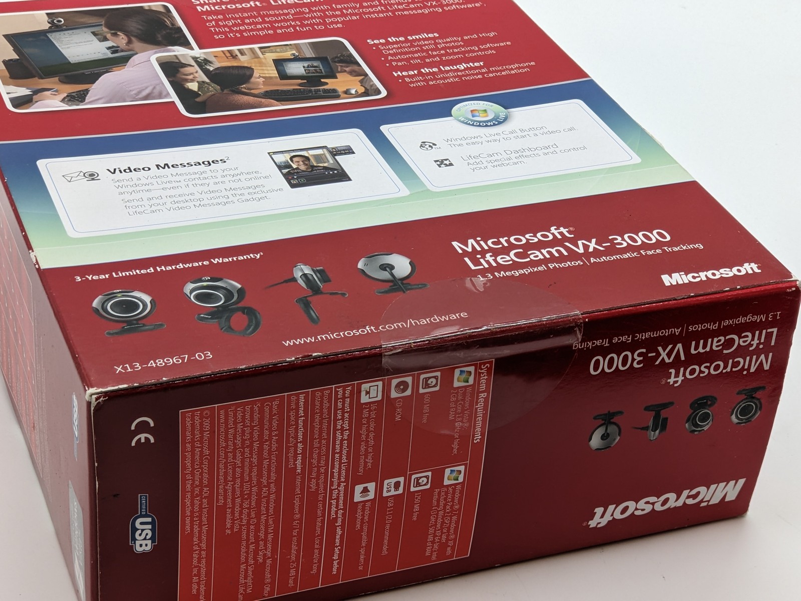 NEW Microsoft LifeCam VX-3000 Web Cam 1.3MEGAPIXEL - 