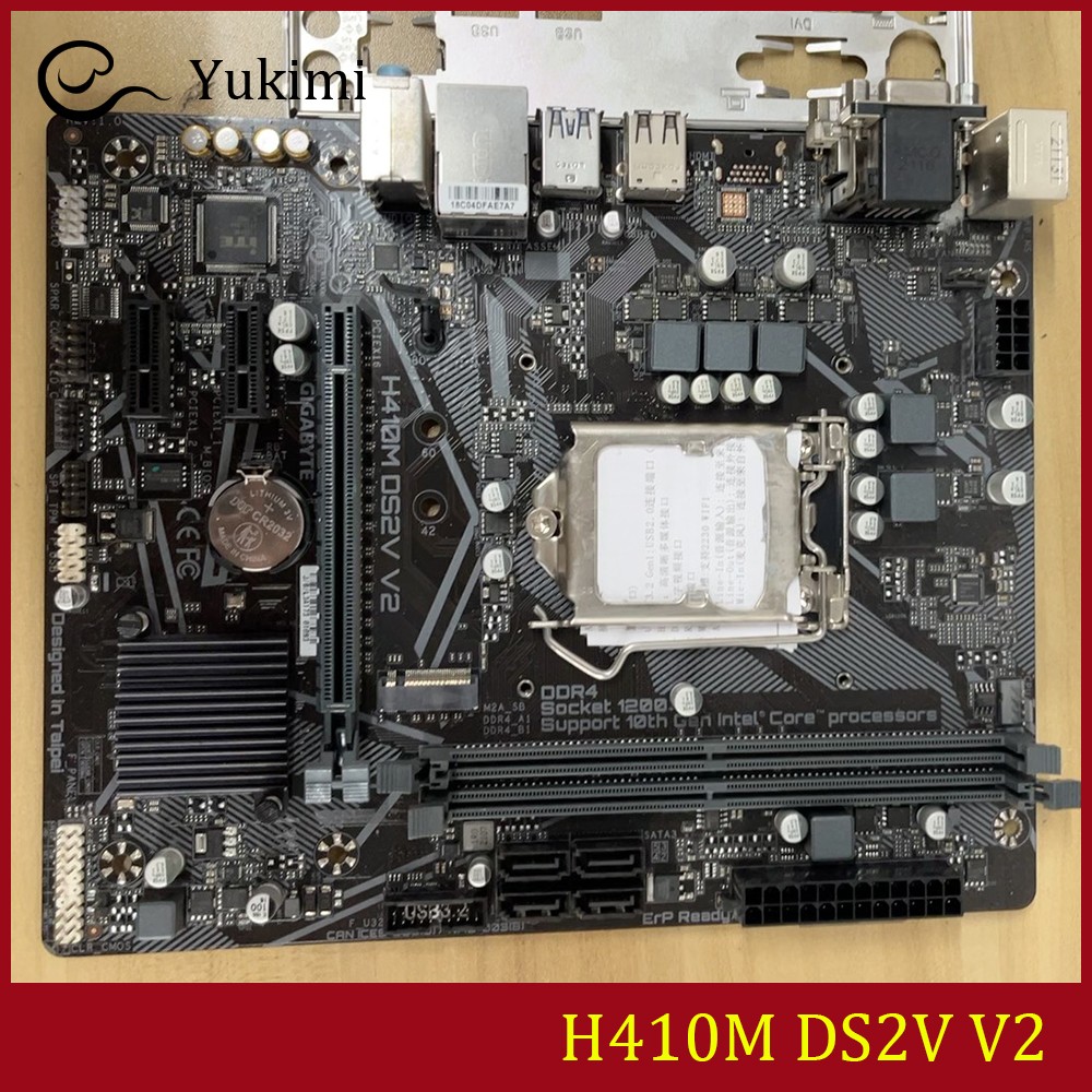 FOR GIGABYTE H410M DS2V V2 LGA1200 DDR4*2 64GB Micro ATX Ｍotherboard Test OK