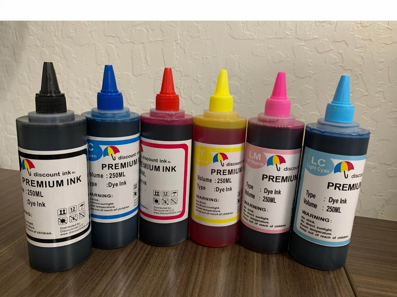 6X250ml refill Dye ink for HP 81 C4930A DesignJet 5000 5500 Printer