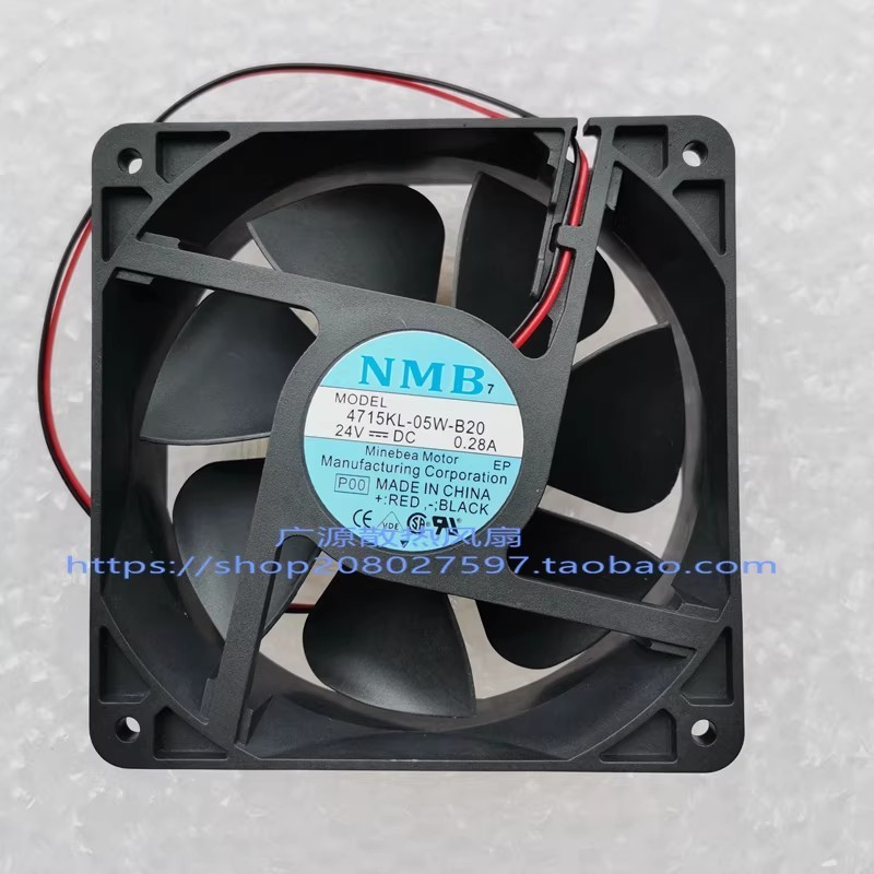 1PCS NMB 4715KL-05W-B20 DC24V 0.28A 12cm Cooling Fan